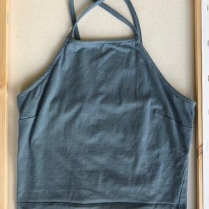 Light blue Crop top